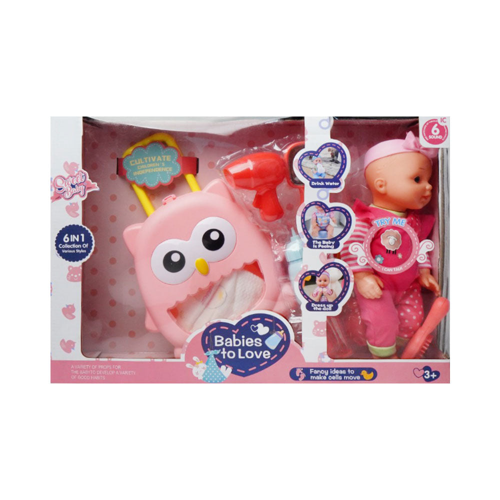 L007-1 12 INCH DOLL W-ACCESSOREIS