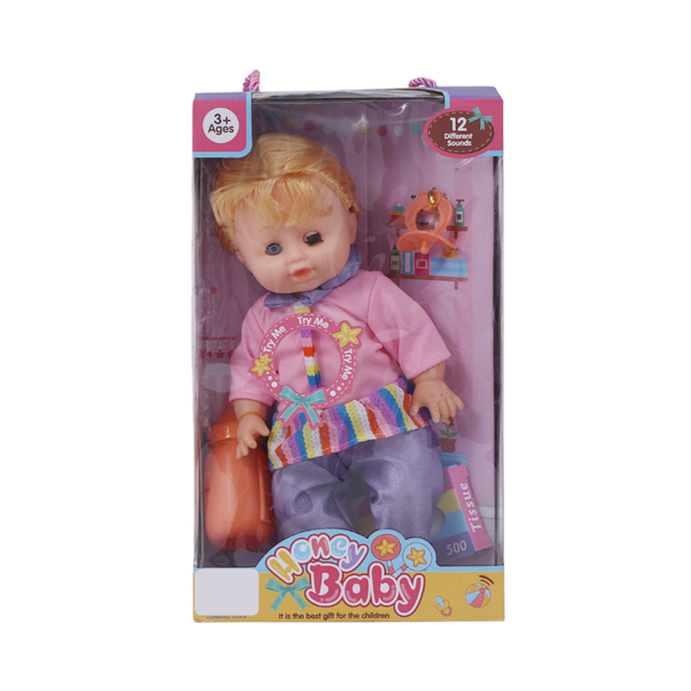 758-10 DOLL W-ACCESSORIES 14INCH