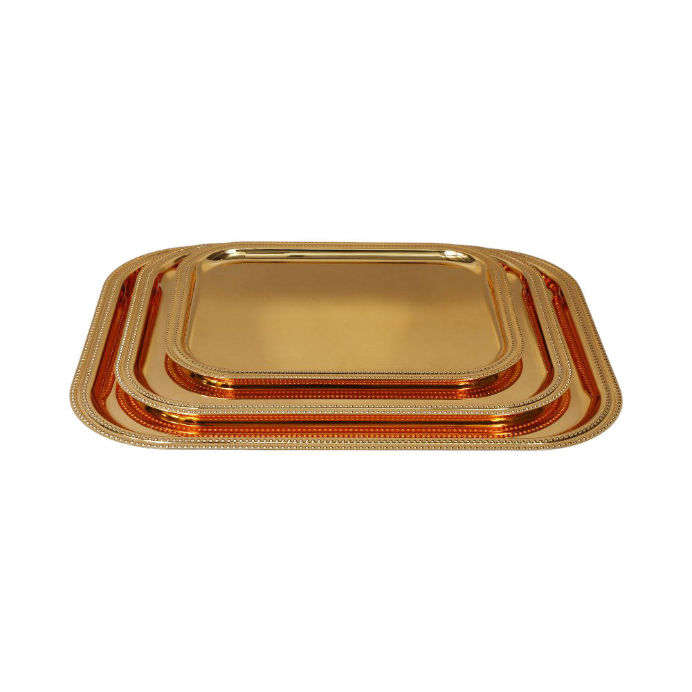 TRAY SET 3PC STEEL NAJIB NB5703