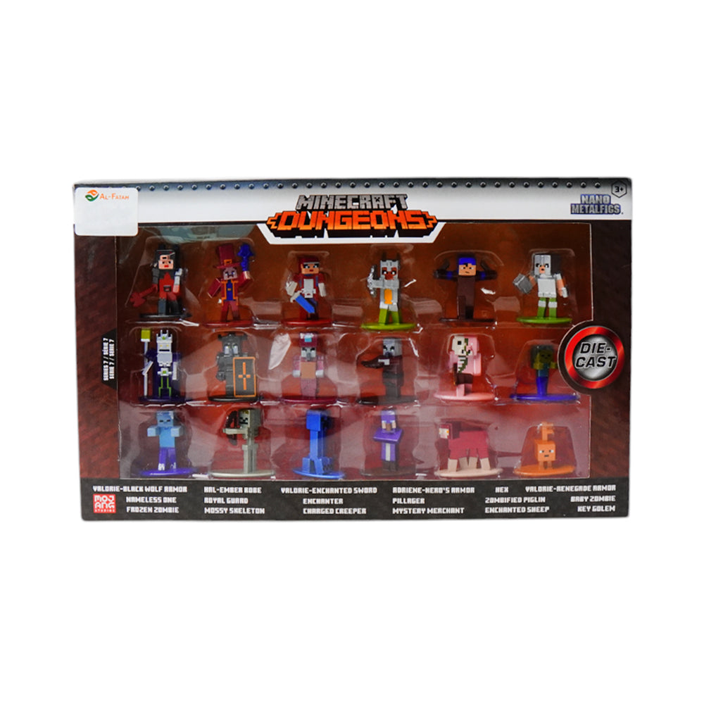 3265007 MINECRAFT METAL FIGURE SET 18PC D
