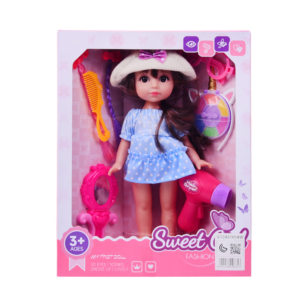 WZB9902-5 SWEET GIRL BABY DOLL 12INCH