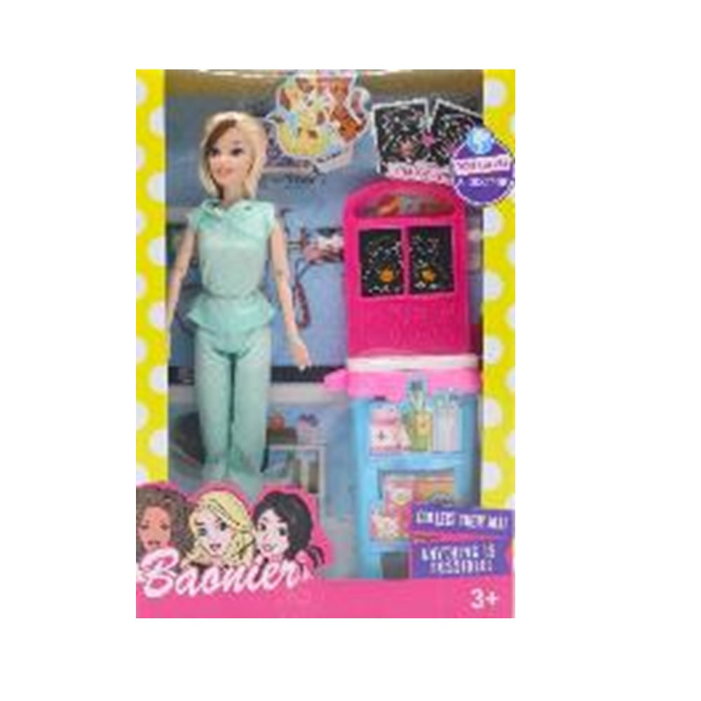 JJ8686-1 BAARIER DOCTOR DOLL SET