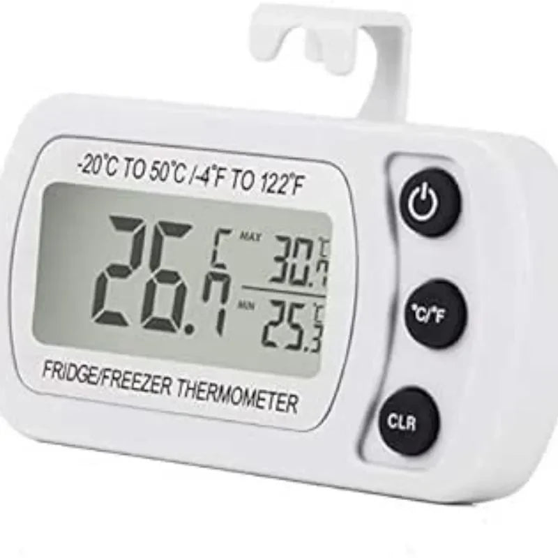 Digital Fridge & Freezer Thermometer with LCD Display
