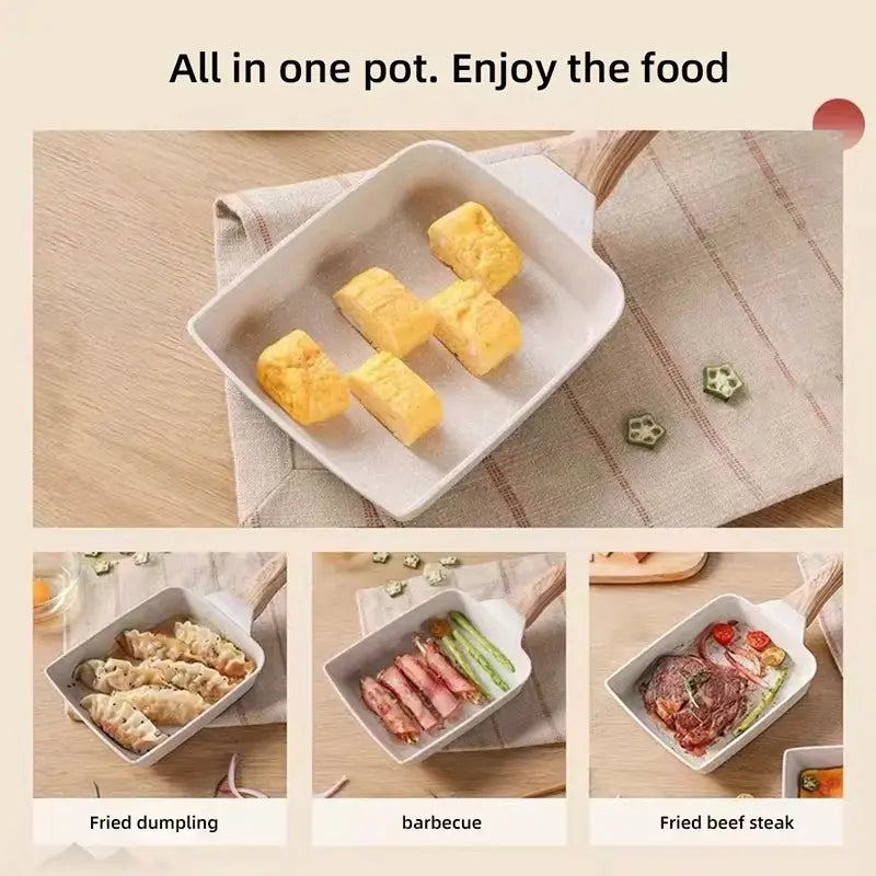 Japanese Omelette Frying Pan Non Stick Rectangular Egg Pan