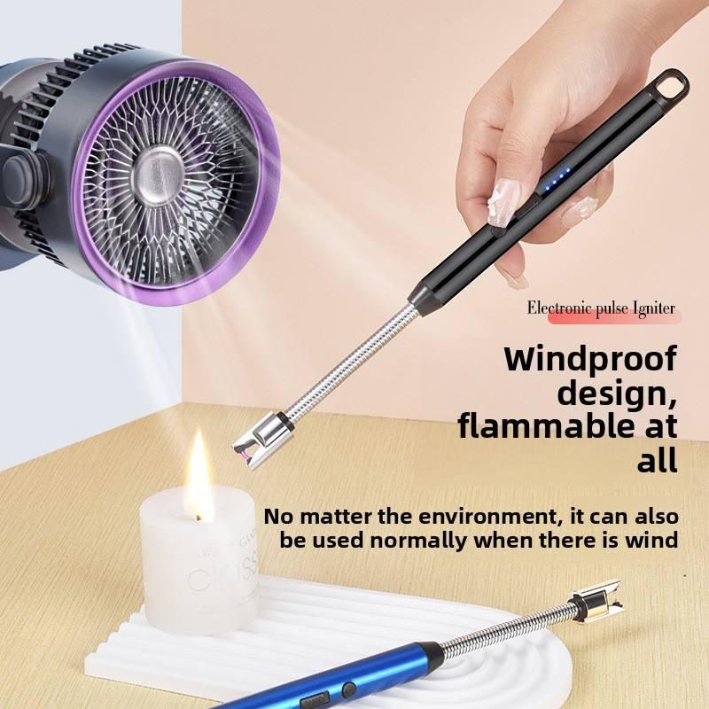 USB Rechargeable Electric Metal Lighter – Windproof, Flameless & Durable