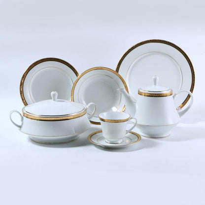 DINNER SET 98 PC NORITAKE REGENT GOLD 4332 A+B