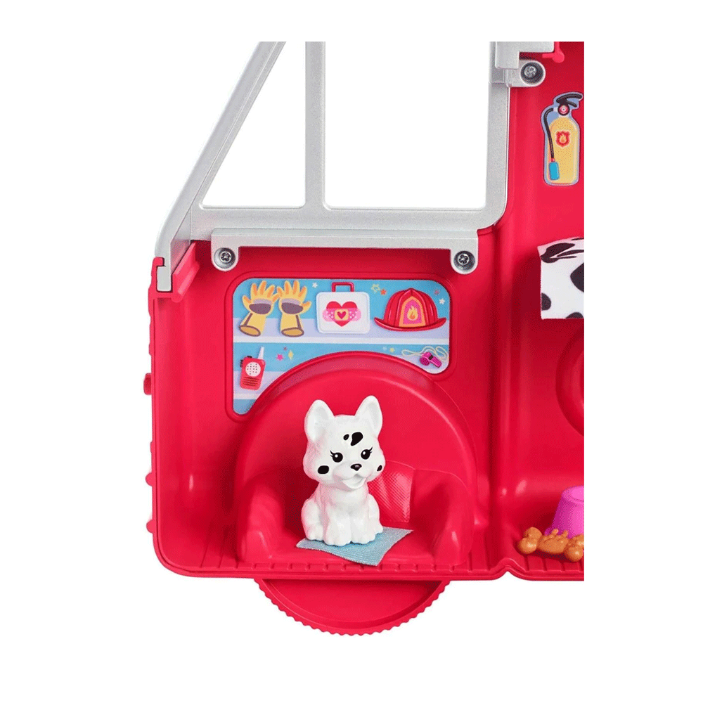 HCK73 BARBIE CHELSA FIRE RESCUE TRUCK H.B