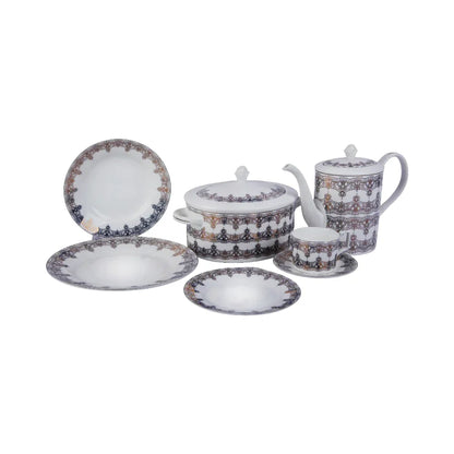 DINNER SET BONE CHINA 85PC LL175