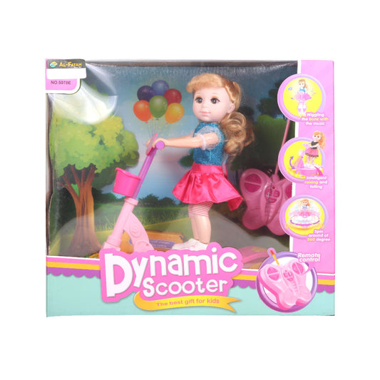 5078E DOLL W DYNAMIC SCOOTER IR (3+ YEAR)