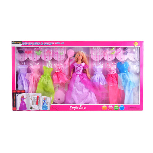8266 DEFA LUCY DOLL WITH DRESSES (3+ YEAR) H.B