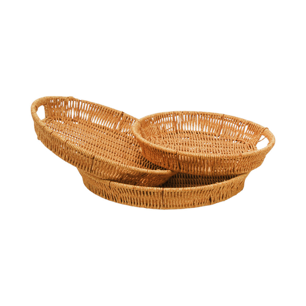 TRAY SET 3PC CANE ROUND IR 1365-4