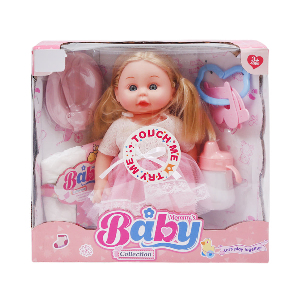 NEW255B BABY GIRL DOLL 14INCH A.I