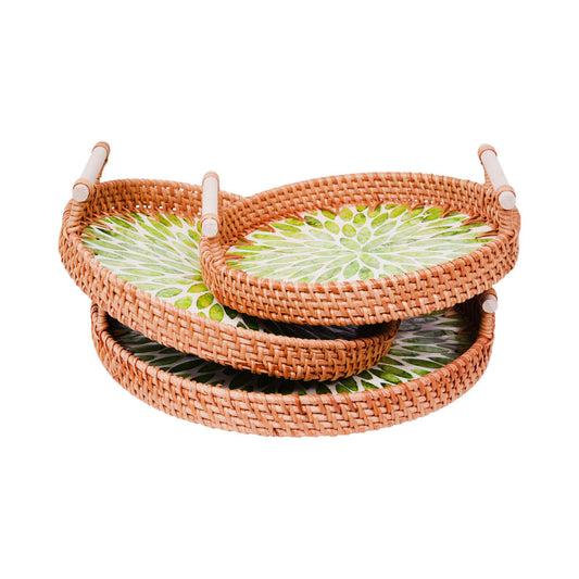 TRAY SET 3PC CANE IR 981-8