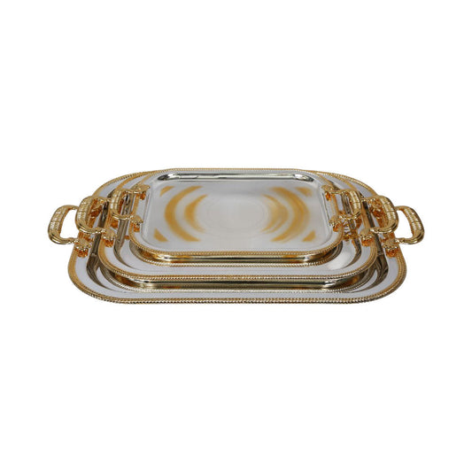TRAY SET 3PC STEEL NAJIB NB4622