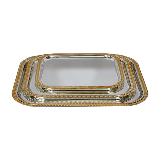 TRAY SET 3PC STEEL NAJIB NB5702