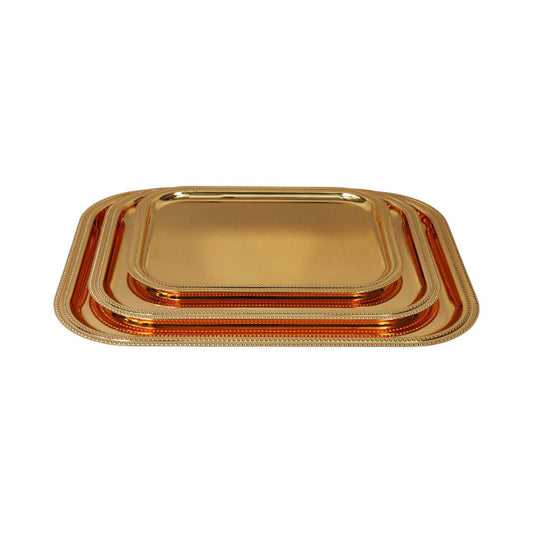 TRAY SET 3PC STEEL NAJIB NB5703