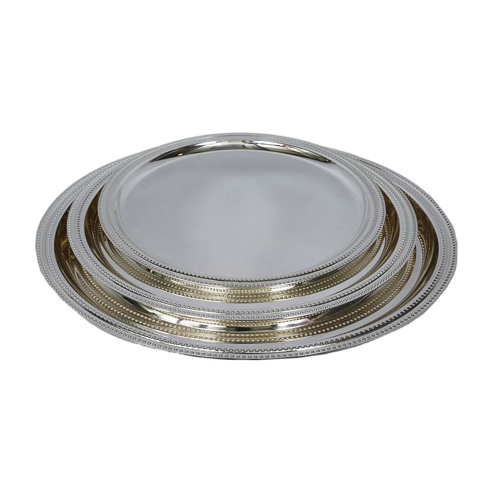 TRAY SET 3PC STEEL ROUND NAJIB NB5707