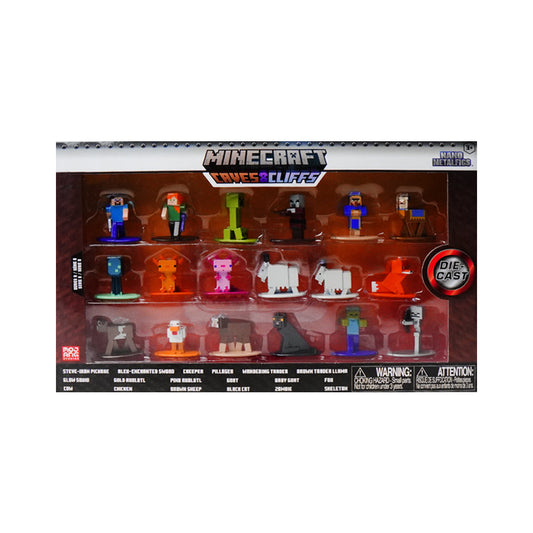 33694 MINECRAFT CAVE & CLIFFS FIGURES 18PC PACK D
