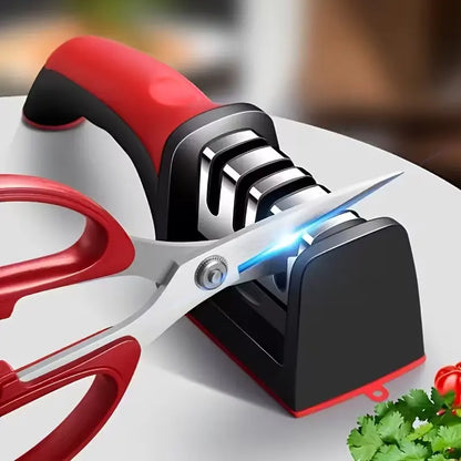 4 Stage Knife Sharpener Tungsten Steel Ceramic Sharpening Tool