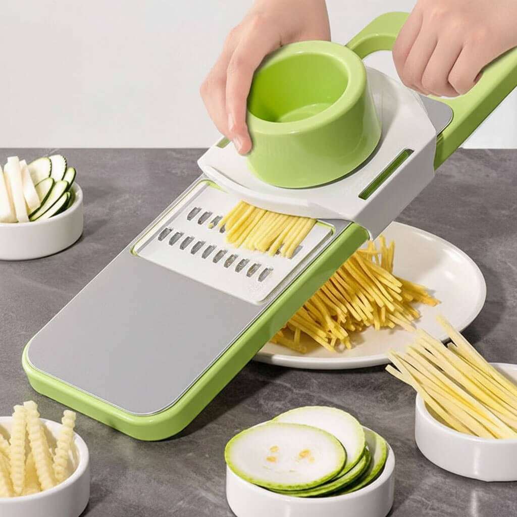 5 in 1 Manual Vegetable Cutter – Multi-Function Kitchen Slicer & Grater