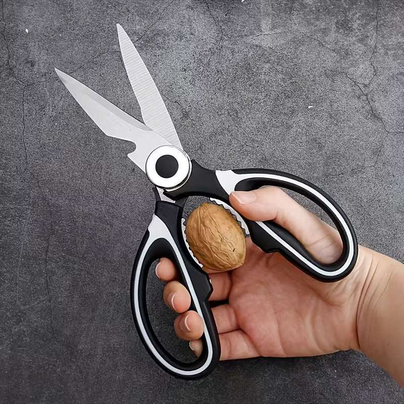 5-in-1 Multi Functional Kitchen Scissors, Stainless Steel Heavy Duty