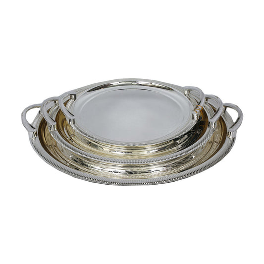 TRAY SET 3PC STEEL OPALINA T1560-3-S