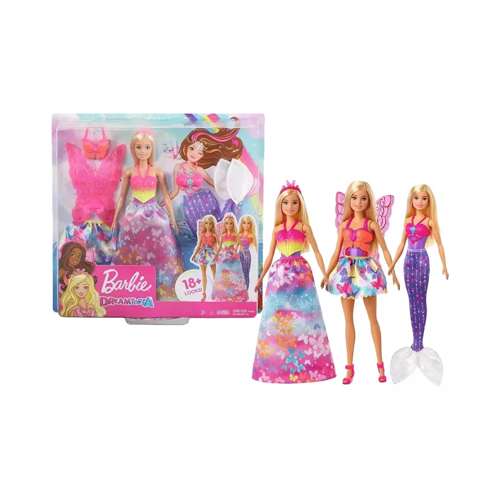 Gjk40 Barbie Doll Dress Up Gift Set