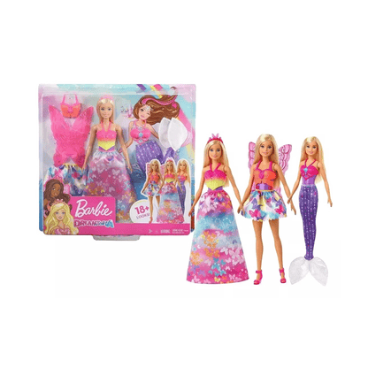 Gjk40 Barbie Doll Dress Up Gift Set