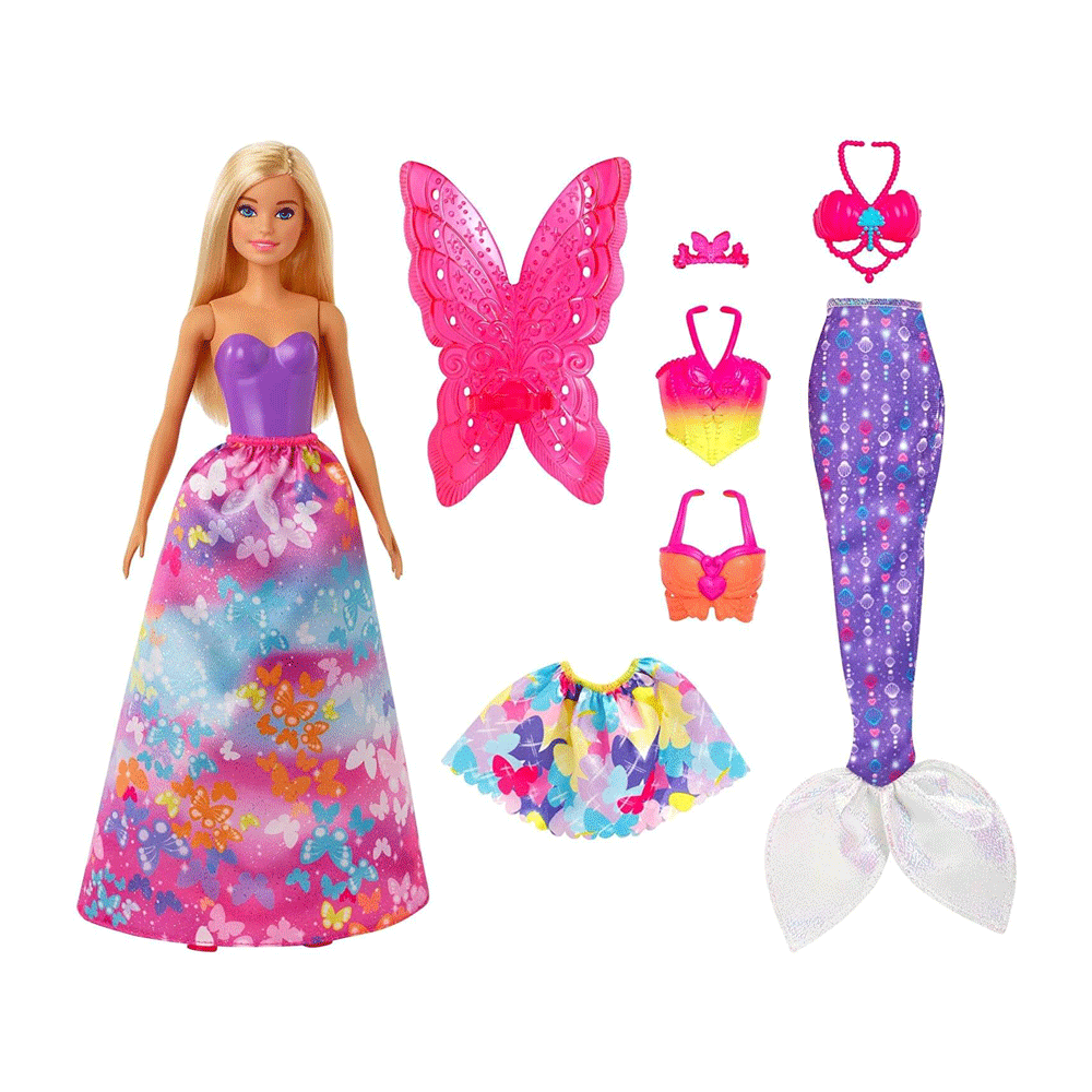 Gjk40 Barbie Doll Dress Up Gift Set
