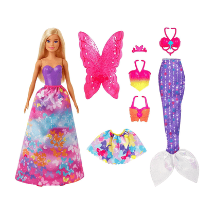 Gjk40 Barbie Doll Dress Up Gift Set