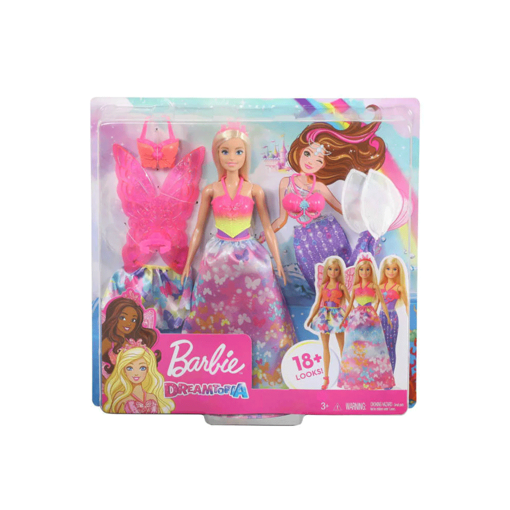 Gjk40 Barbie Doll Dress Up Gift Set