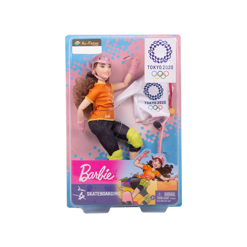 Gjl78 Barbie Doll Skateboarder Doll