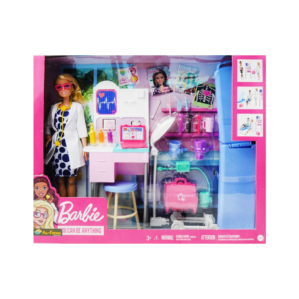 BARBIE MEDICAL PALY SET DOLL GVW01