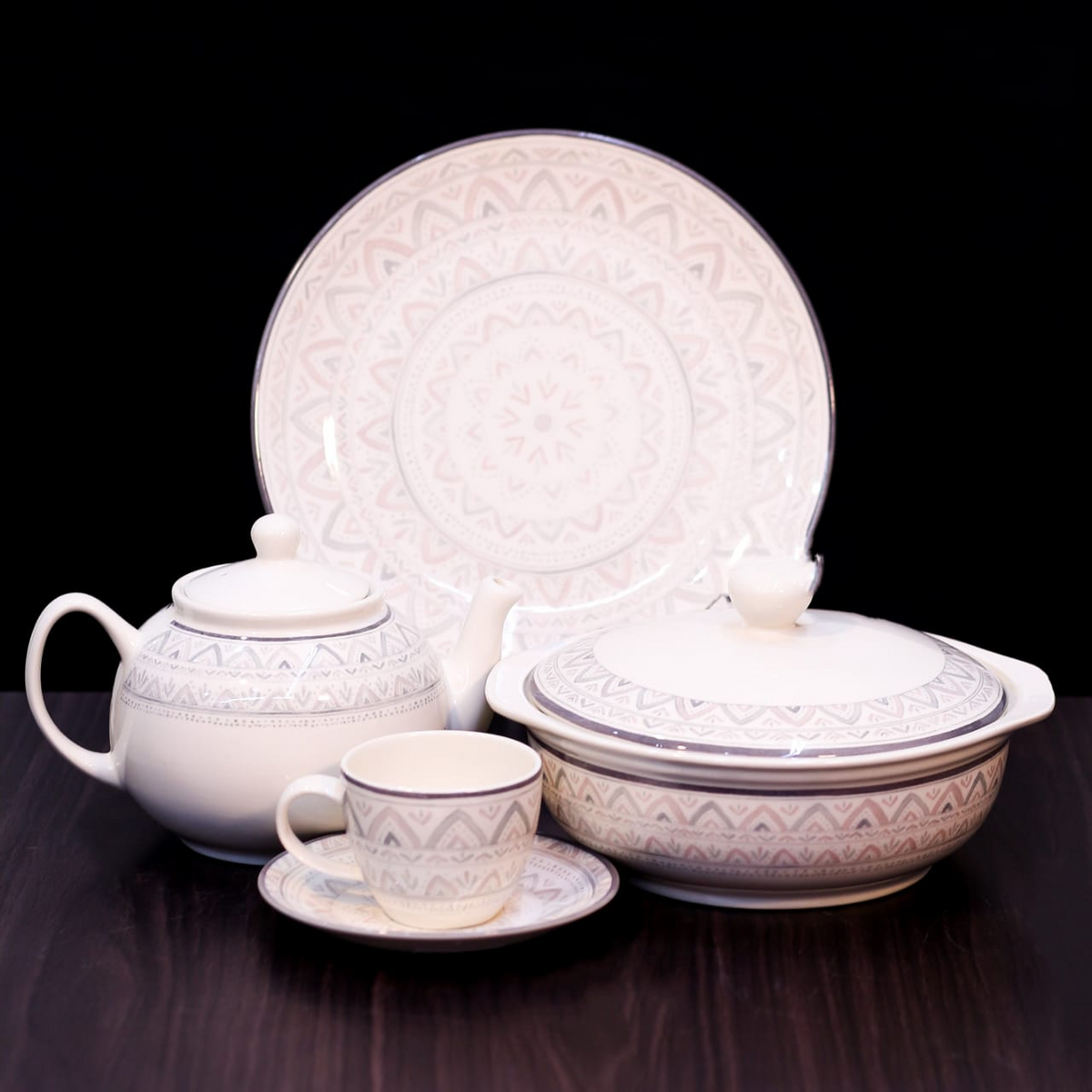 DINNER SET 85PC CLAYTON 2002FA