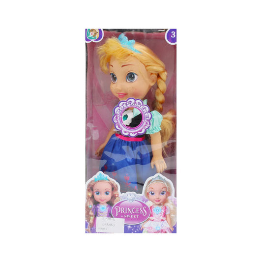 L90-6 MUSICAL PRINCESS PURPLE DOLL 14INCH