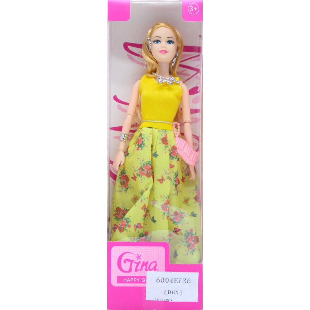 6004EF-36 GINA SINGLE DOLL 11.5INCH ASST