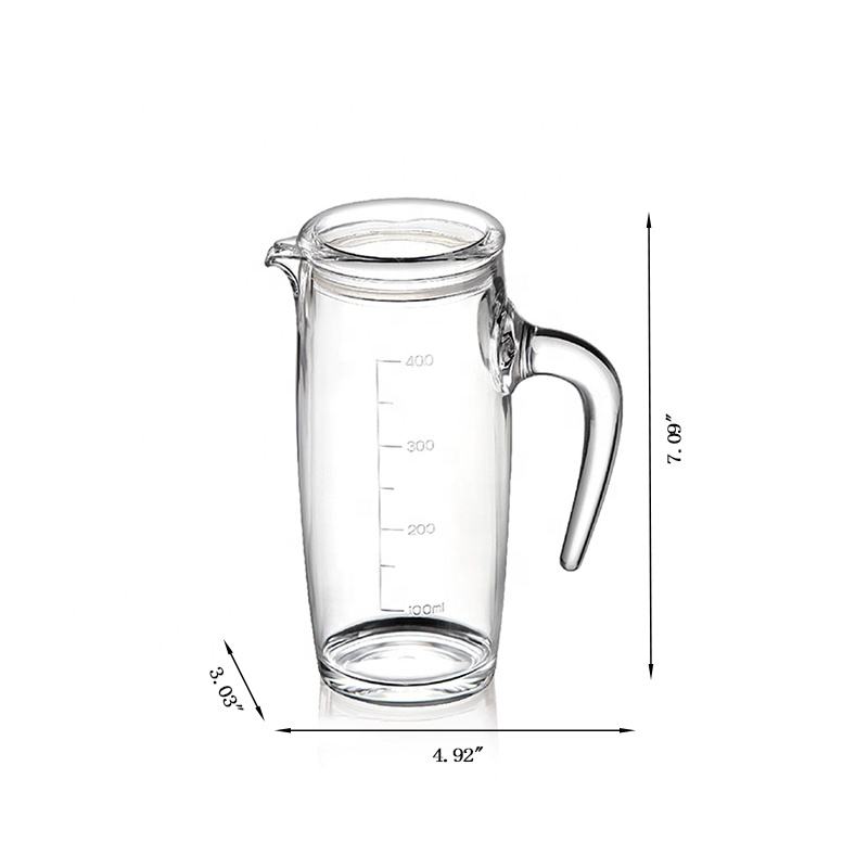 Acrylic Oil Dispenser Bottle with Lid Kitchen Oil Pouring Jug 450ml