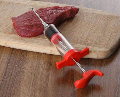 BBQ Meat Injector Syringe: Marinade Injector for Turkey, Chicken & Beef