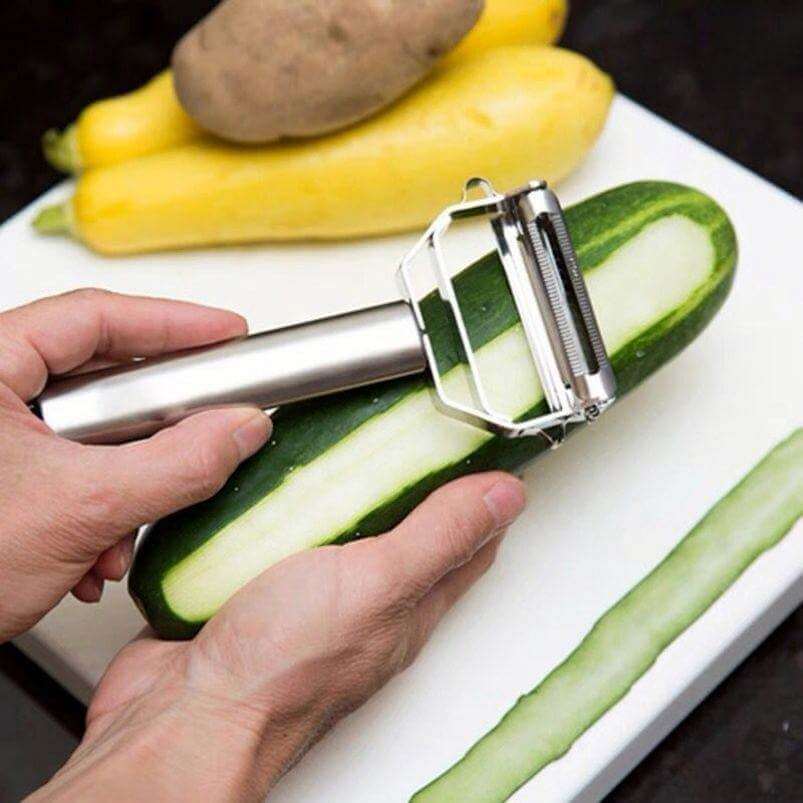 2-in-1 Vegetable Peeler & Julienne Cutter – 304 Stainless Steel