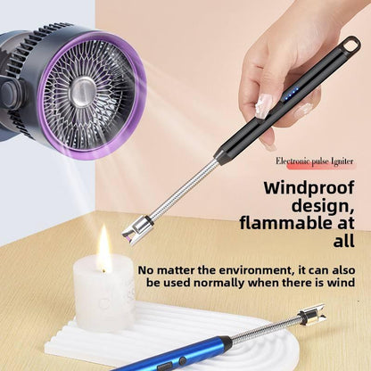 USB Rechargeable Electric Metal Lighter – Windproof, Flameless & Durable